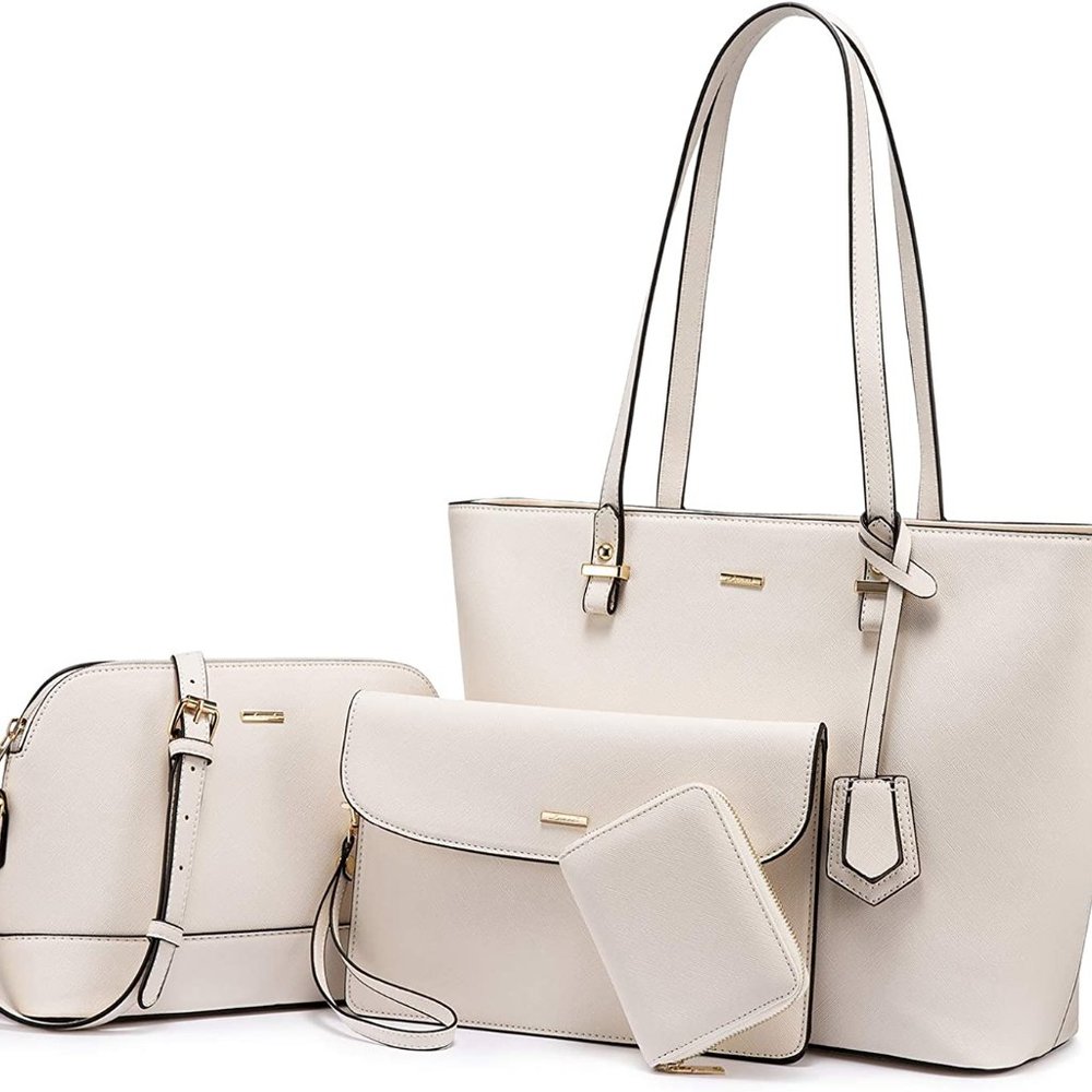 New  3pcs Purse Set   Handbags for Women Shoulder Bags Tote Satchel - Picture 3 of 12